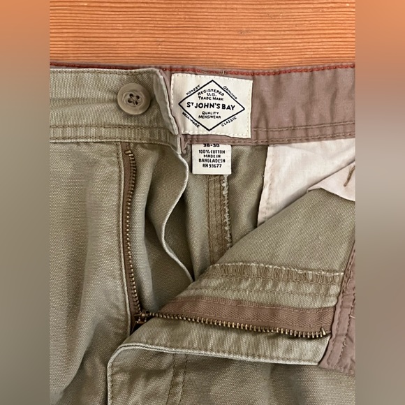 St. John’s Bay Cargo Khaki Pants (36x30) - Picture 3 of 3